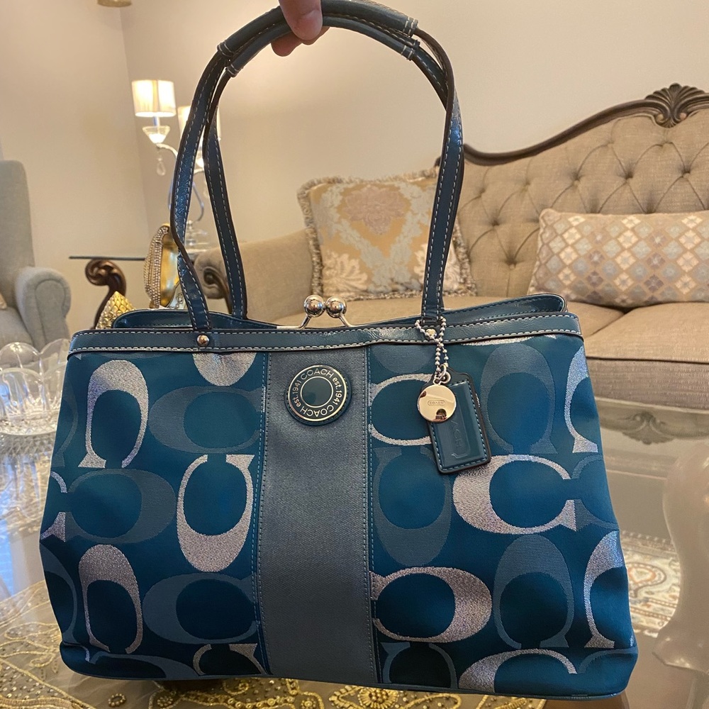 NWT *rare* COACH 🐎 teal purse 👛